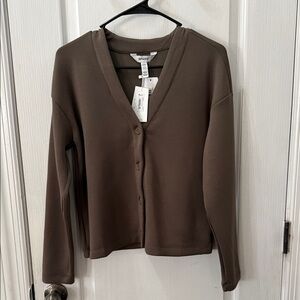 SPANX Brown Cardigan Sweater